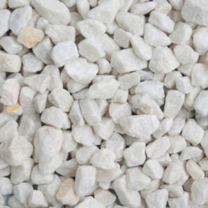 Long Rake Spar 20mm Polar White Chippings Bulk Bag