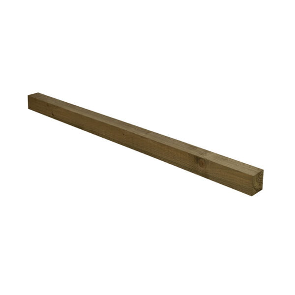 8ft Fence Post (2400 x 100 x 100mm) - UC4 Brown Timber