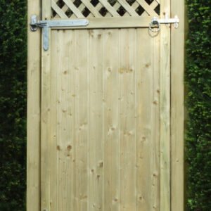 6ft Tongue & Groove Lattice Top Gate (1800 x 900mm) - Green Timber