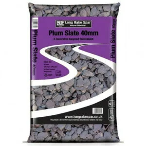 Long Rake Spar 40mm Plum Welsh Slate Mini Bag (20kg)