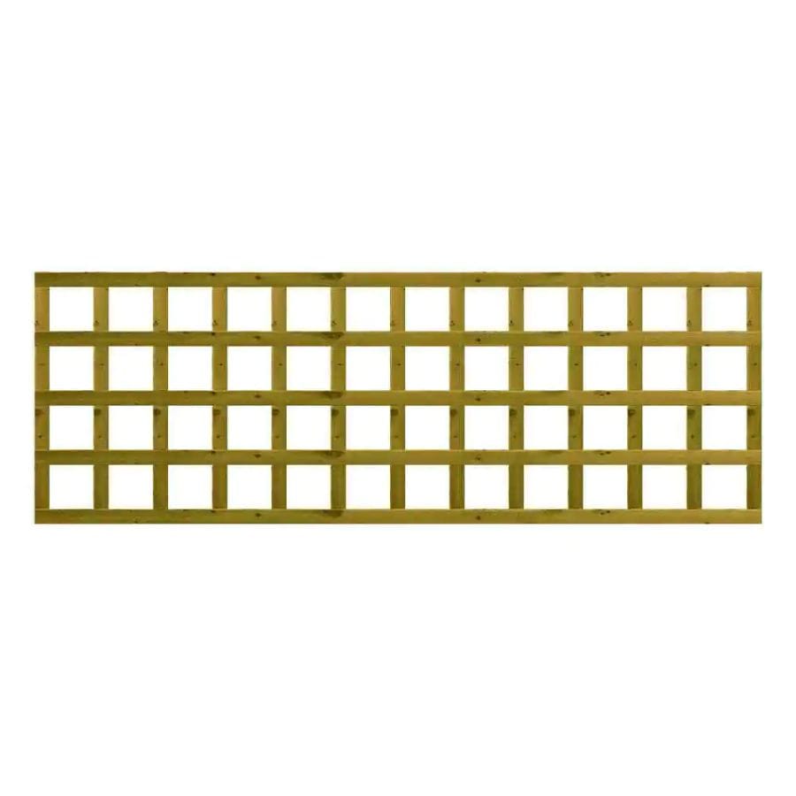 A trellis panel in a natural finish