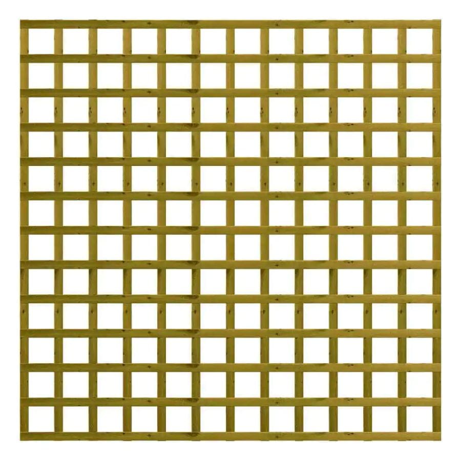 A trellis panel in a natural finish