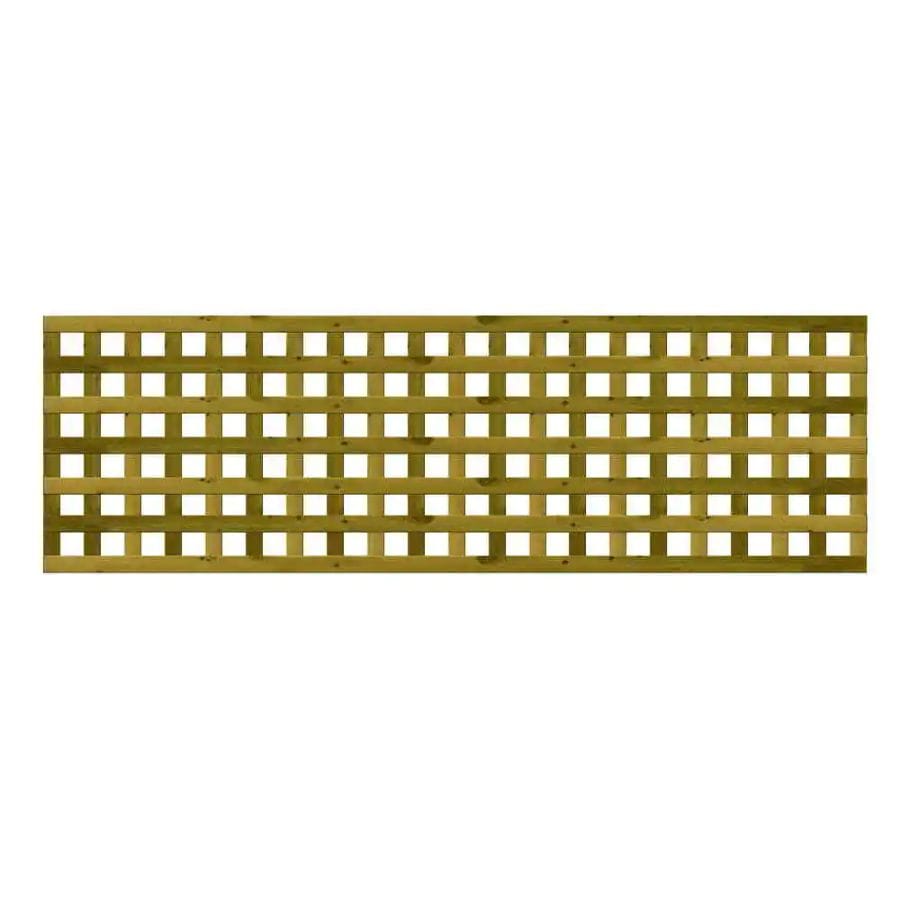 A trellis panel in a natural finish