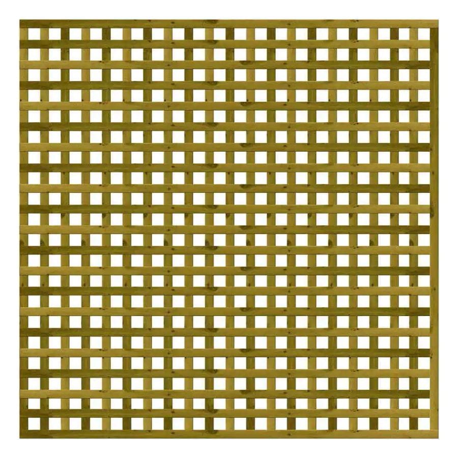 A trellis panel in a natural finish