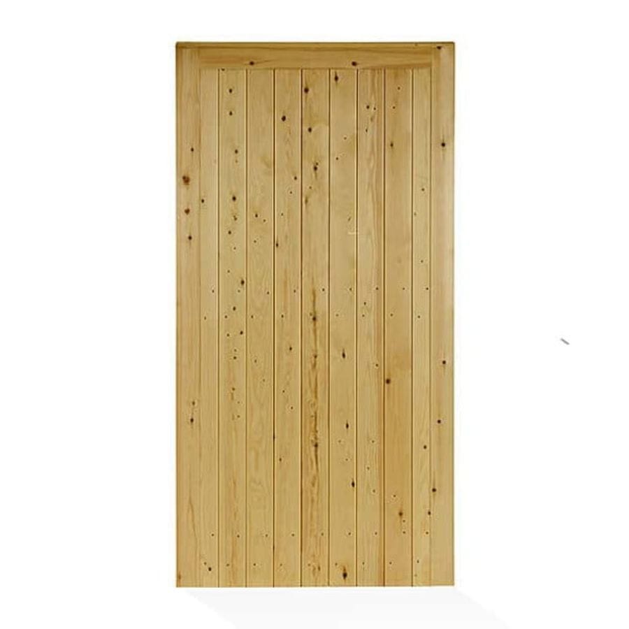 A smooth tongue and groover town gate on a plain white background.